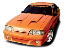 1987-93 Mustang Ram Air Fiberglass Hood, 1.5" Rise