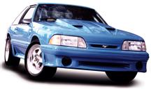 1987-93 Mustang Stormin Norman Fiberglass Hood, 2.5" Rise