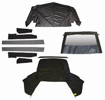 1991-92 Mustang Black Convertible Top Kit
