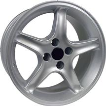 1979-93 Mustang Silver Cobra R Wheel - 17X9