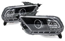 Mustang Black Ccfl Halo Projector Headlight Kit (10-12)