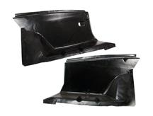 79-93 MUSTANG FRONT FENDER APRON PAIR, COMPLETELY SMOOTH - NO HOLES!