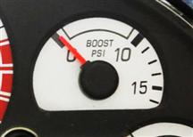 2003-04 Mustang Cobra Boost Gauge Overlay, Up To 16Psi