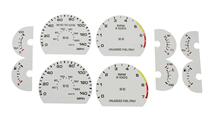 1990-93 Mustang 5.0 White Face Gauge Kit for 140 Speedo