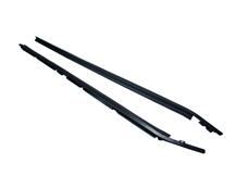 1979-86 Mustang Outer Door Belt Weatherstrip Pair, Black Trim