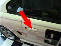 1994-98 Mustang RH Outer Door Handle, Paint To Match