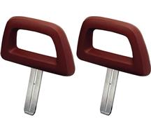 Mustang Halo Headrest Pair Red (84-86)
