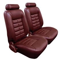 1984-86 Mustang Convertible Canyon Red Vinyl Seat Upholstery, Standard Low Back