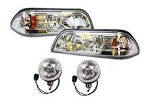 Mustang One Piece Headlight & Fog Light Resto Kit  Ultra Clear (87-93)