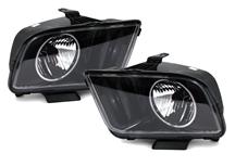 Mustang Halo Headlights Black (05-09)