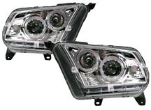 Mustang Projector Headlights Clear Chrome (10-12)