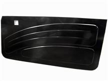 1982-93 Mustang Black Aluminum Door Panels, W/O Window Crank Hole