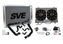 86-93 MUSTANG 5.0L COMPLETE ALUMINUM RADIATOR UPGRADE KIT FOR MANUAL TRANSMISSION