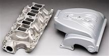 1986-95 Mustang 5.0L Silver Trick Flow "R" Series Intake Manifold with 75mm Throttle Opening