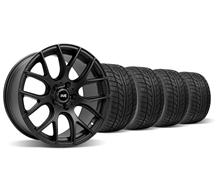 94-04 MUSTANG FLAT BLACK SVE DRIFT WHEEL & NITTO TIRE KIT - 18X9