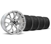 1994-04 Mustang Silver SVE Drift Wheel & Nitto Tire Kit - 18X9