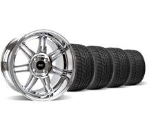 1979-93  Mustang Chrome Anniversary Deep Dish Wheel & Tire Nitto Tire Kit - 17X9/10