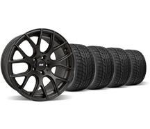 Mustang SVE Drift Wheel & Nitto Tire Kit - 19X9.5 Flat Black (05-14)