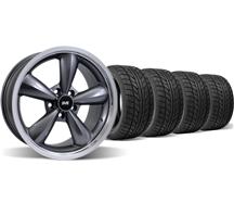 Mustang Deep Dish Bullitt Wheel & Nitto Tire Kit - 18X9/10 Anthracite (05-14)
