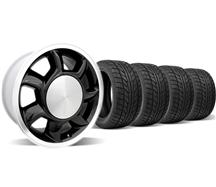 1979-93 Mustang Black 93 Cobra Wheel & Nitto Tire Kit - 17X8.5