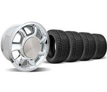 1979-93 Mustang Chrome 93 Cobra Wheel & Nitto Tire Kit - 17X8.5