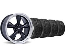 1994-04 Mustang Black Bullitt Wheel & Nitto Tire Kit - 18X9