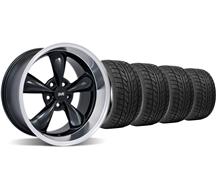 1994-04 Mustang Black Deep Dish Bullitt Wheel & Nitto Tire Kit - 18X9/10