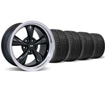 1994-04 Mustang Black Bullitt Wheel & Nitto Tire Kit - 17X9