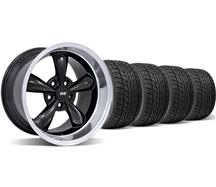 1994-04 Mustang Black Deep Dish Bullitt Wheel & Nitto Tire Kit - 17X9/10.5