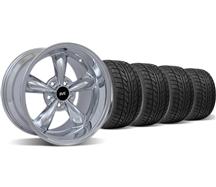 1994-04 Mustang Chrome Bullitt Wheel & Nitto Tire Kit - 17X9/10.5